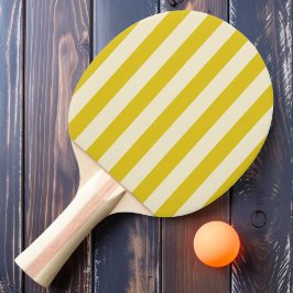 Polo-randig mörk citrongul färg pingisracket