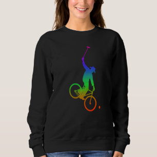 Polo-skuggor av cykeltyp i Regnbåge Färg T Shirt