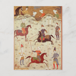 Polo-spel Vykort
