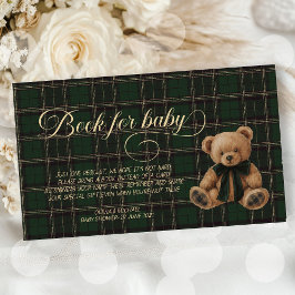Polo Teddy Bear Classic Baby Shower book for baby Tilläggskort