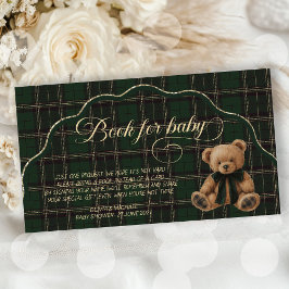 Polo Teddy Bear Classic Baby Shower book for baby Tilläggskort