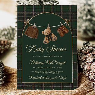 Polo Teddy Bear Classic Baby Shower Inbjudningar