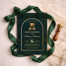 Polo Teddy Bear Rutigt Rutigt Baby Shower