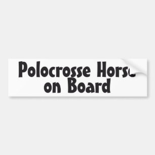 Polocrosse häst ombord bildekal