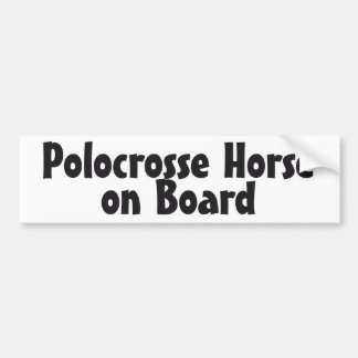 Polocrosse häst ombord bildekal