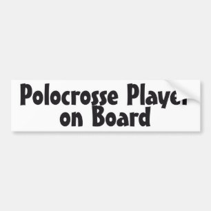 Polocrosse spelare ombord bildekal