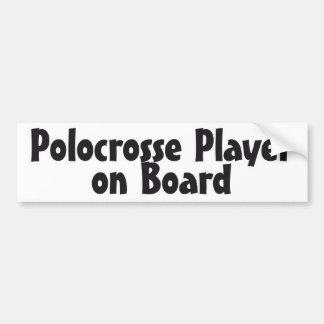 Polocrosse spelare ombord bildekal