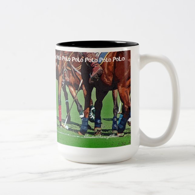 Poloklöv- & Malletsmugg Två-Tonad Mugg (Höger)