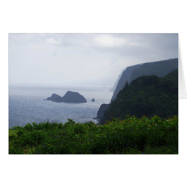 Pololu Valley Lookout, Hawaii, kort (Framsidan Horizontal)