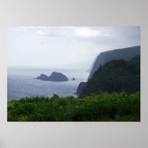 Pololu Valley Lookout, Hawaii, Skriv ut Poster