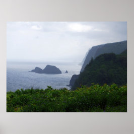 Pololu Valley Utsiktspunkt, Hawaii, Tryck