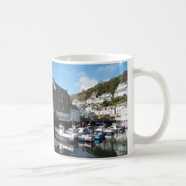 Polperro Cornwall England Kaffemugg (Höger)