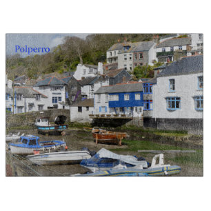 Polperro Cornwall England Low Tide