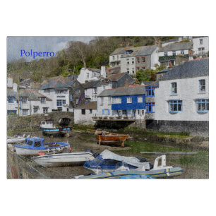 Polperro Cornwall England Low Tide