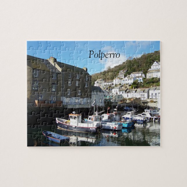 Polperro Cornwall England Pussel (Horisontell)
