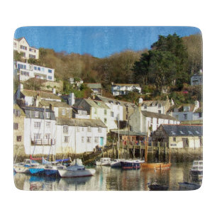 Polperro hamn Cornwall England