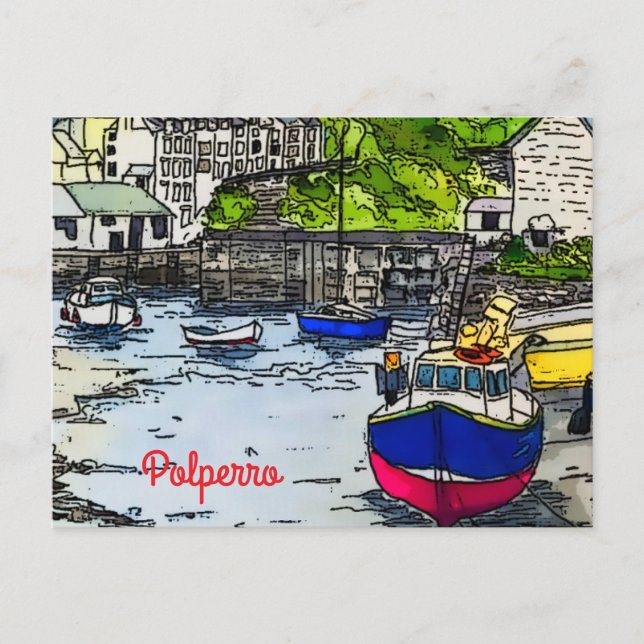 Polperro Vykort (Framsida)