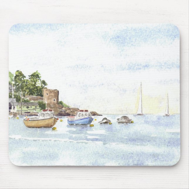 "Polruan slott" Mousepad Musmatta (Framsidan)