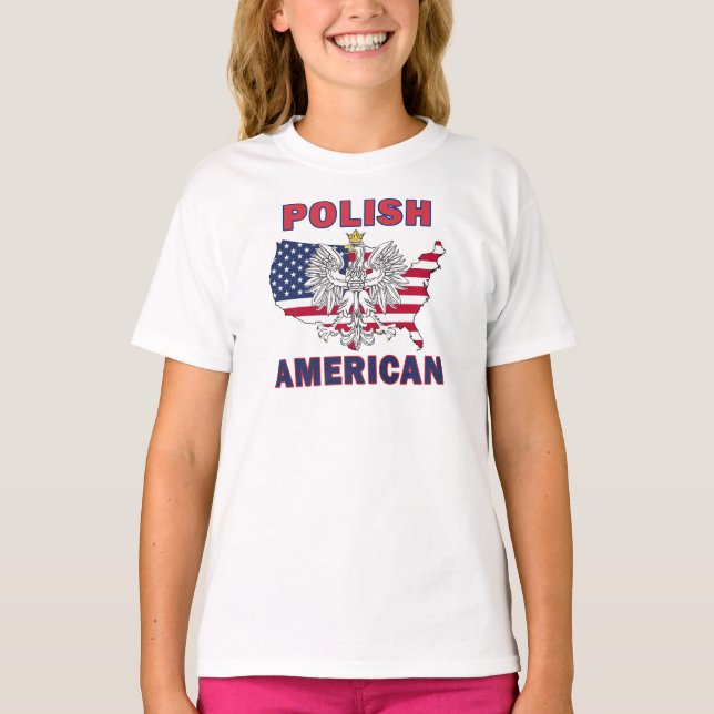Polsk amerikankarta tee shirt (Framsida)