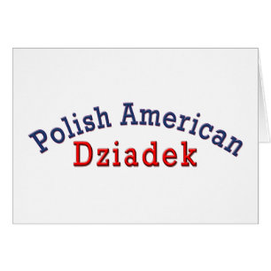 Polsk amerikansk Dziadek Hälsningskort