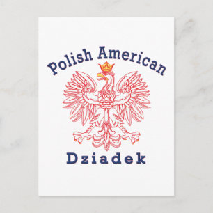 Polsk-amerikansk Dziadek Vykort