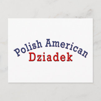 Polsk amerikansk Dziadek Vykort
