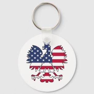 Polsk amerikansk Eagle Nyckelring