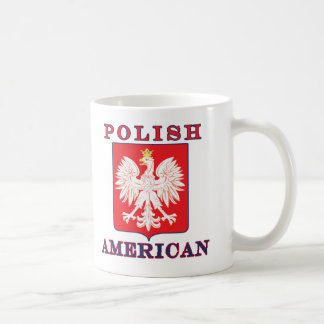 Polsk amerikansk Eagle Shield Kaffemugg
