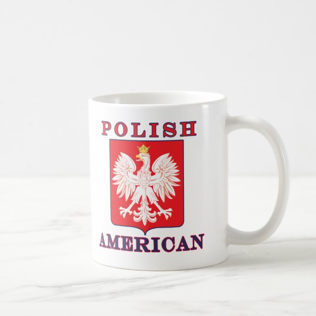 Polsk amerikansk Eagle Shield Kaffemugg (Höger)