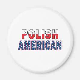 Polsk amerikansk Flagga Magnet