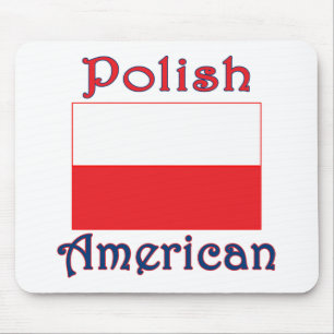 Polsk amerikansk Flagga Musmatta