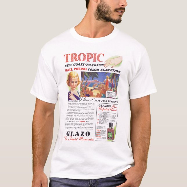Polsk annons för Joan Bennett nagel Tee (Framsida)