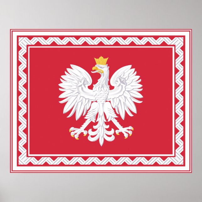 Polsk banderoll Poster (Framsidan)