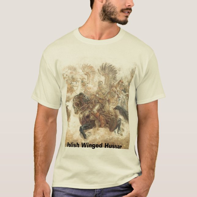 Polsk bevingad Hussar T-shirt (Framsida)