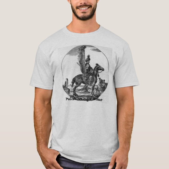 Polsk bevingad Hussar T-shirt (Framsida)
