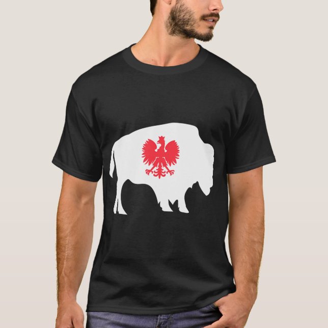 Polsk Buffalo Ny polsk amerikansk Dyngusdag T Shirt (Framsida)