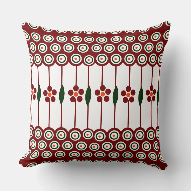 Polsk design av traditionell keramik kudde (Framsida)