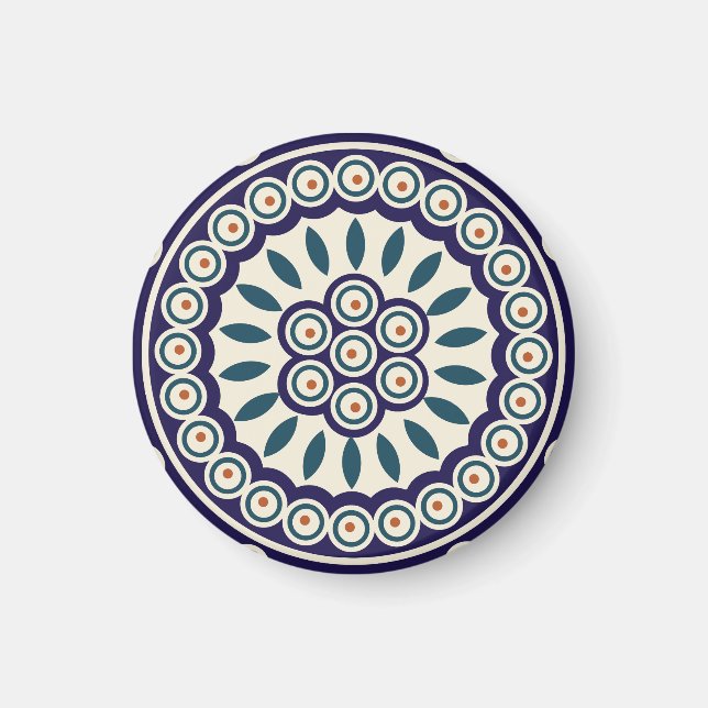 Polsk design av traditionell keramik. magnet (Framsidan)