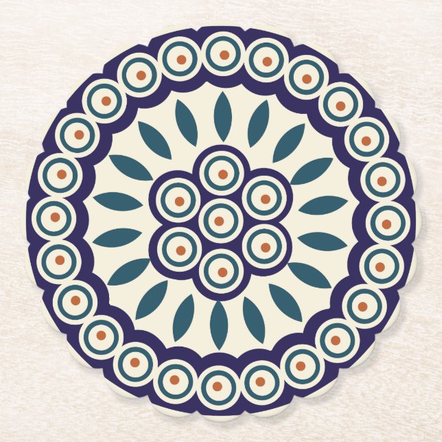 Polsk design av traditionell keramik. underlägg papper (Framsida)