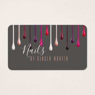 Polsk dropp i nagel visitkort