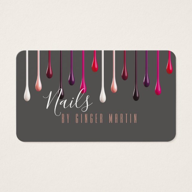 Polsk dropp i nagel visitkort (Framsidan)