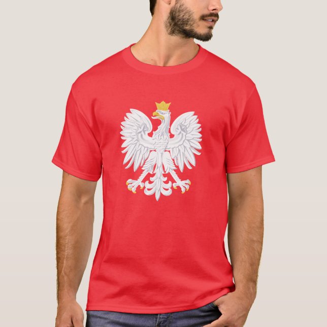 Polsk Eagle Tshirt T Shirt (Framsida)