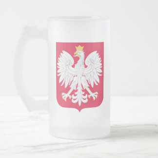 Polsk Emblem - Polen skydda - Polska ört Polski Frostat Ölglas