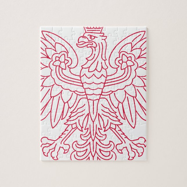 Polsk Emblem - Polen skydda - Polska ört Polski Pussel (Vertikal)
