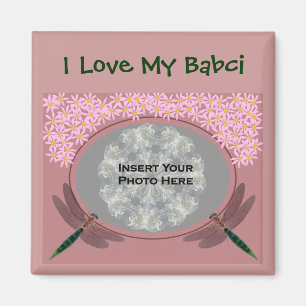 Polsk farmor Kärlek My Babci Daisys Photo Magnet