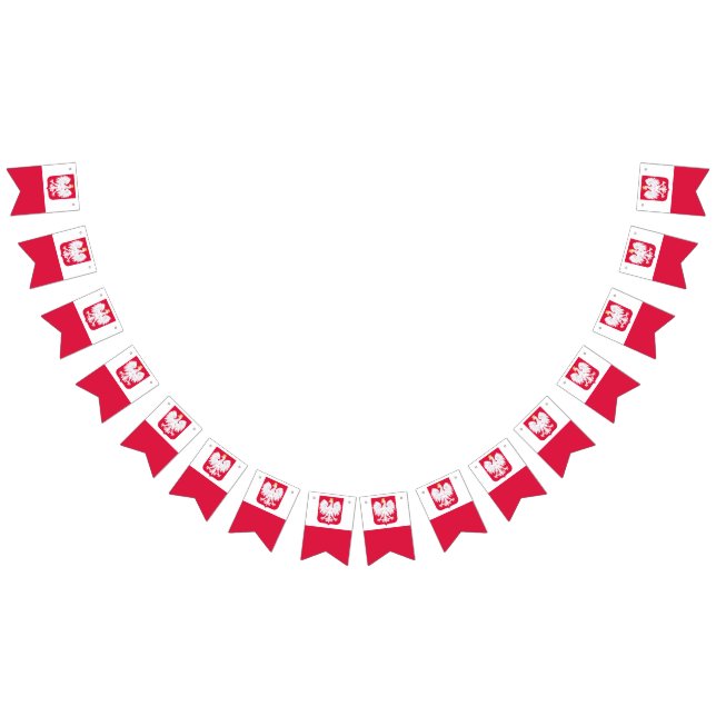 Polsk flagga-banderoll vimplar (Alla)