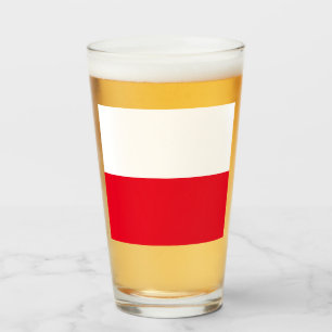 Polsk Flagga Drinking Glass Glaskopp
