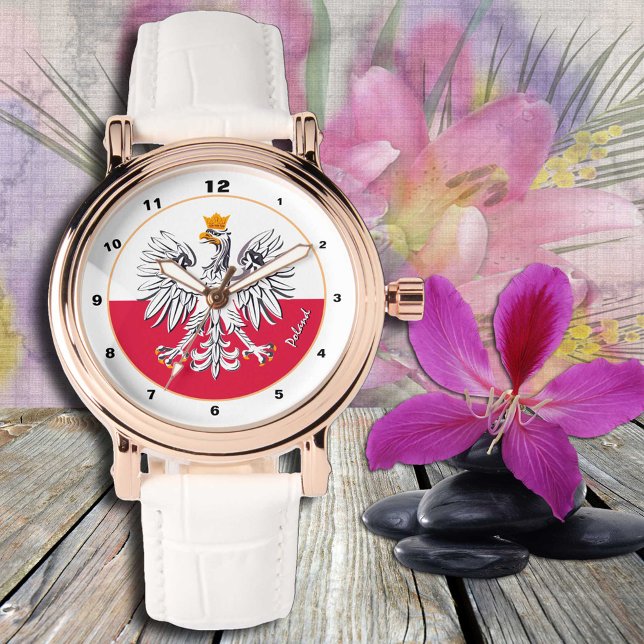 Polsk Flagga, Eagle-design, Polen mode Armbandsur (Skapare uppladdad)