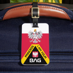 Polsk Flagga, påsar, märkre, Polen/Personlig Bagagebricka