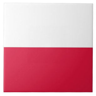 Polsk Flagga Tile Kakelplatta